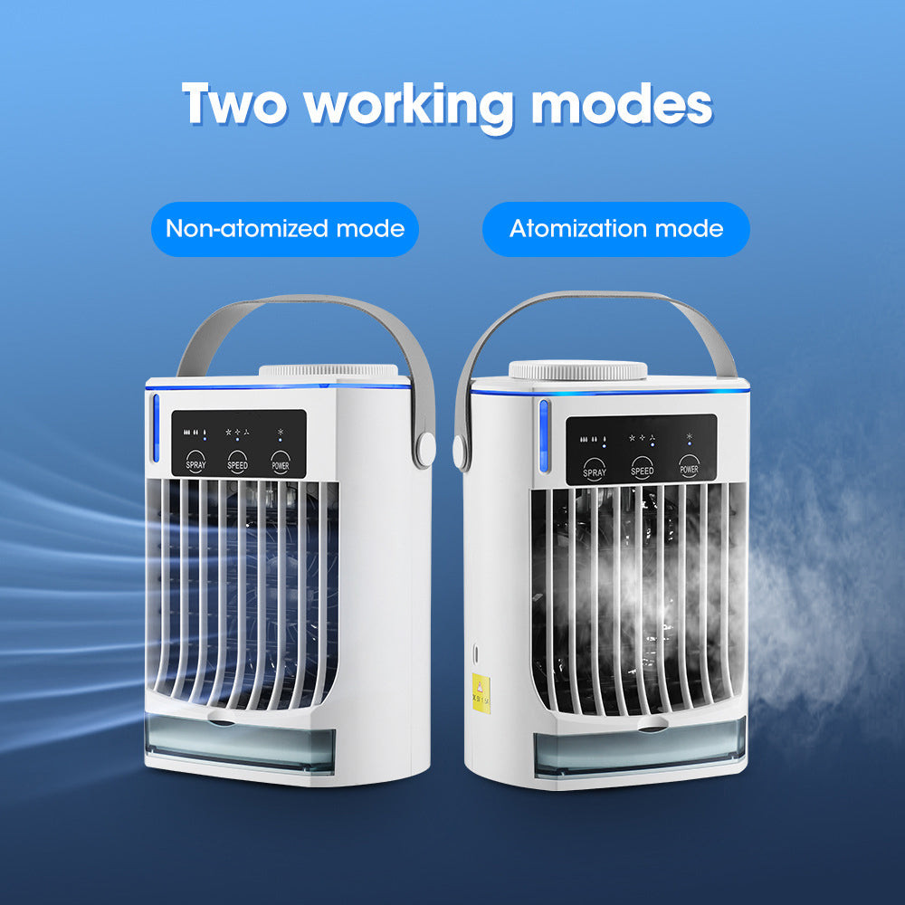 Mini Air Cooler & Humidifier – Portable Household Spray Fan