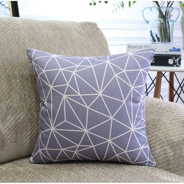 Nordic Geometric Throw Pillow Covers – Modern Color Block Cushion for Sofa & Home Decor