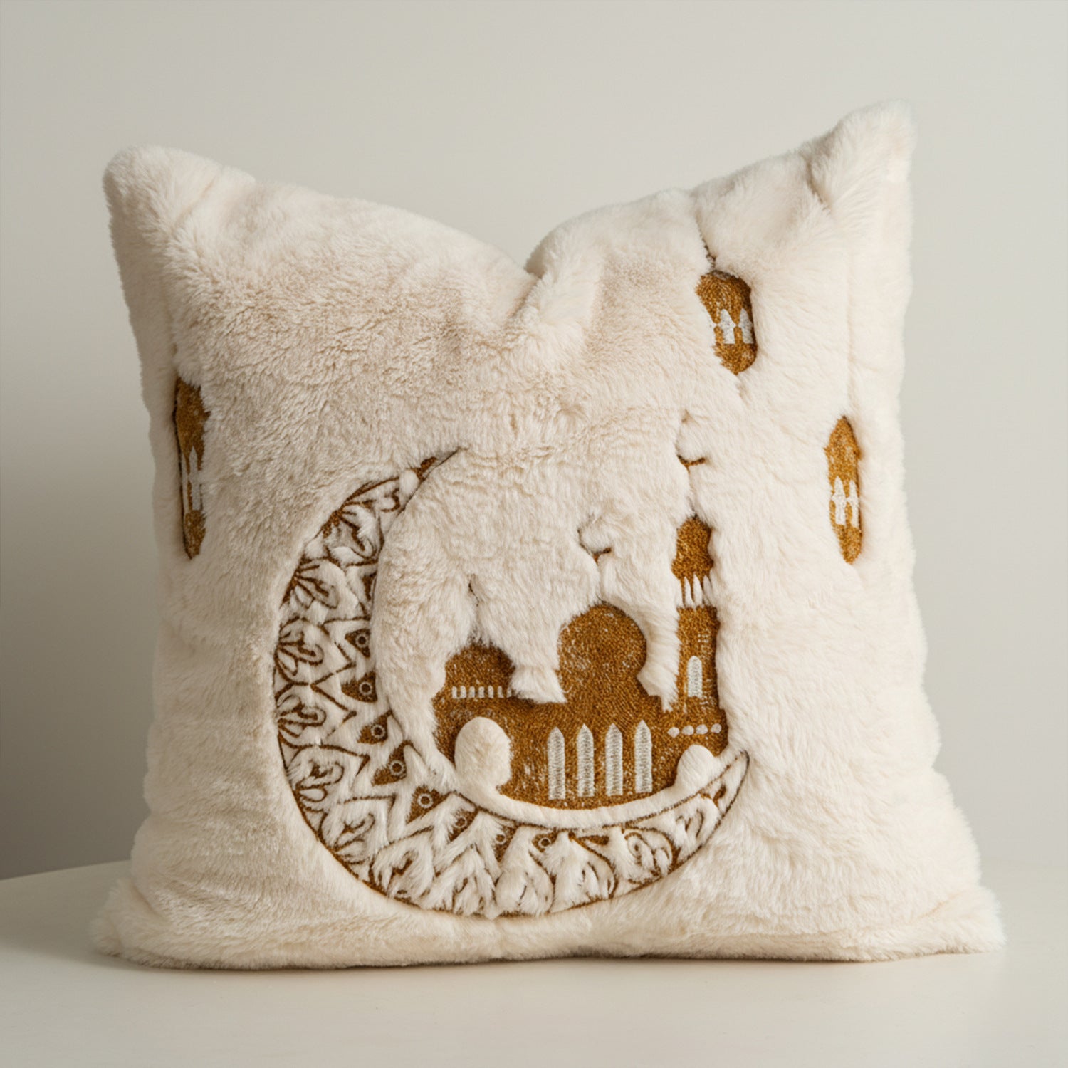 Plush Sofa Cushion Covers – Soft Fabric Pillow Covers for Bay Window & Home Decor