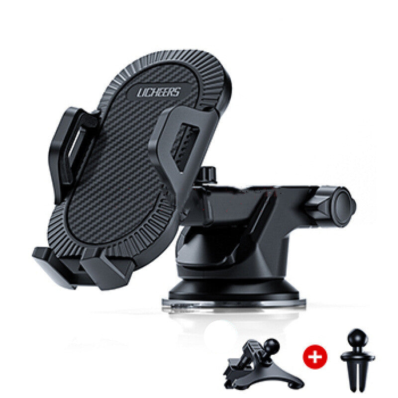3-in-1 Universal Car Phone Holder – Suction Cup Air Vent Gravity Mount for Dashboard & Windshield