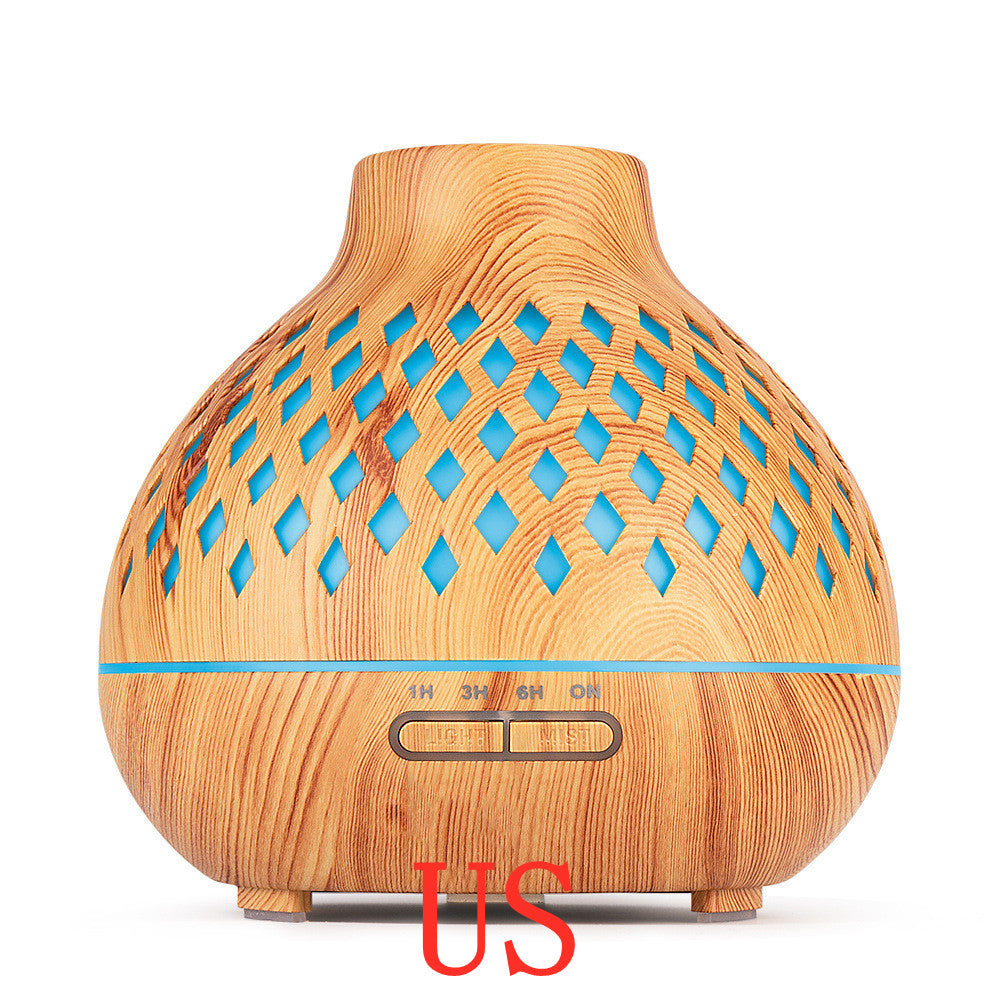 Household Mini Ultrasonic Aroma Diffuser – USB Air Spray Humidifier with LED Light & Essential Oil Mist