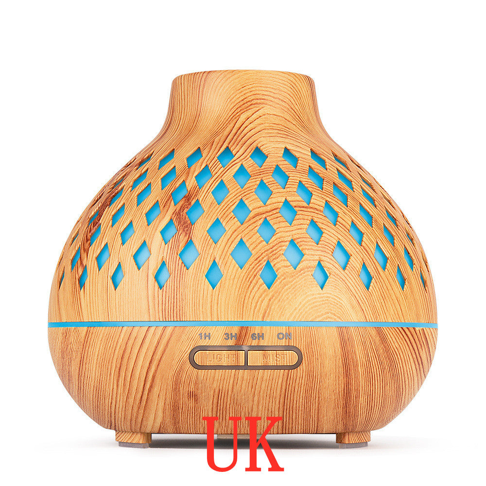 Household Mini Ultrasonic Aroma Diffuser – USB Air Spray Humidifier with LED Light & Essential Oil Mist