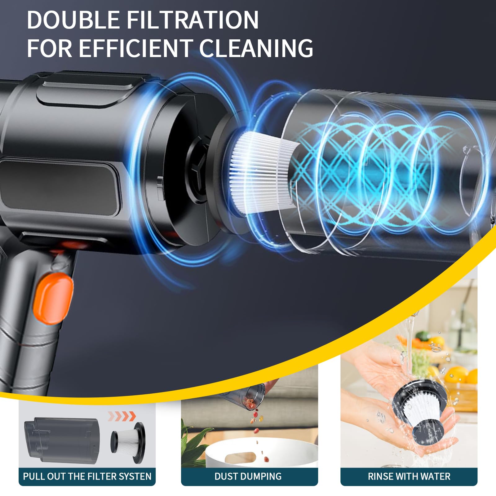 Portable Wireless Handheld Vacuum Cleaner – Compact & Powerful