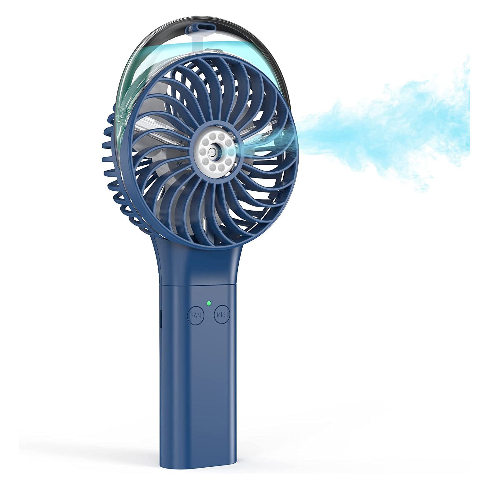 Portable Mini Misting Fan – 3000mAh Rechargeable USB Handheld Cooling Fan with Water Spray