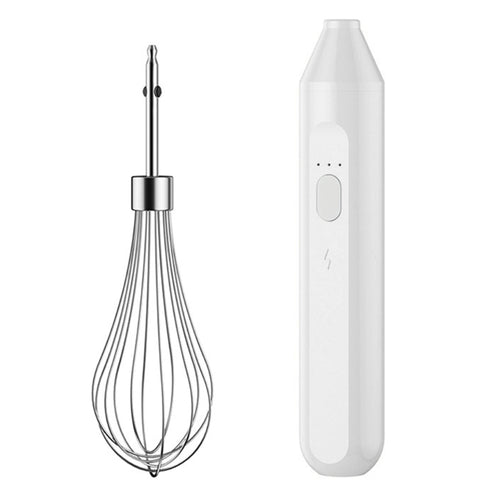 3-Speed Handheld Electric Egg Beater & Milk Frother – Rechargeable Whisk, Foam Maker, and Hand Mixer for Easy Cooking & Baking