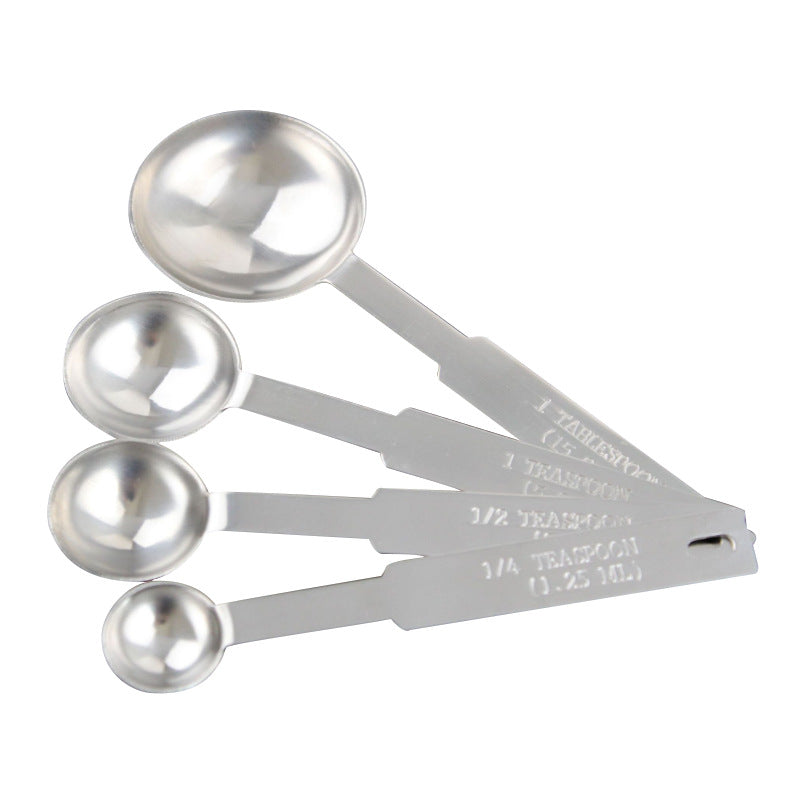 Stainless Steel Measuring Spoons Set for Cooking & Baking – Accurate Seasoning Kitchen Tools.