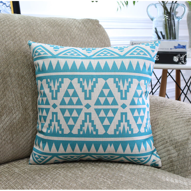 Nordic Geometric Throw Pillow Covers – Modern Color Block Cushion for Sofa & Home Decor
