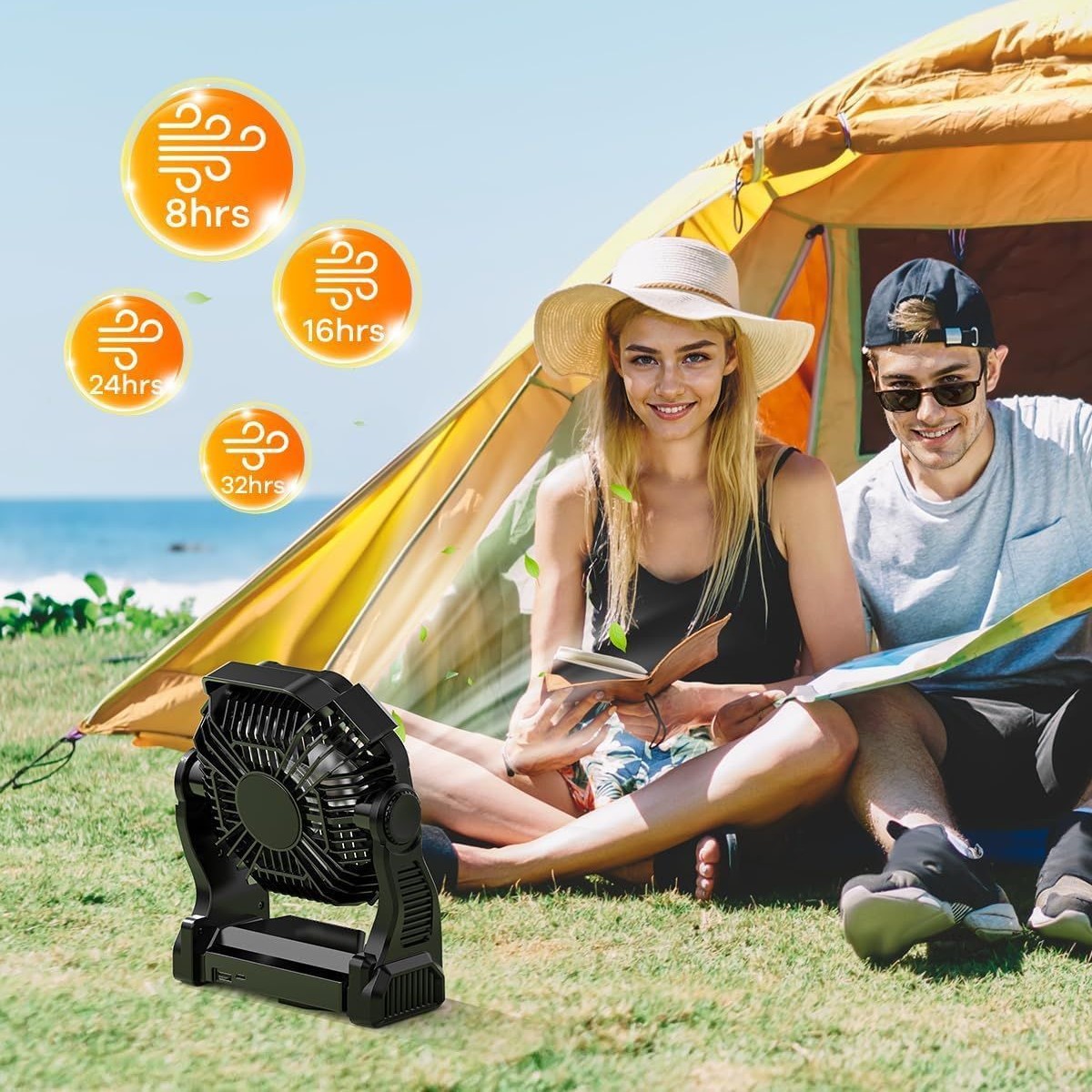 Portable Rechargeable Camping Fan – Outdoor Travel & Hiking Essential