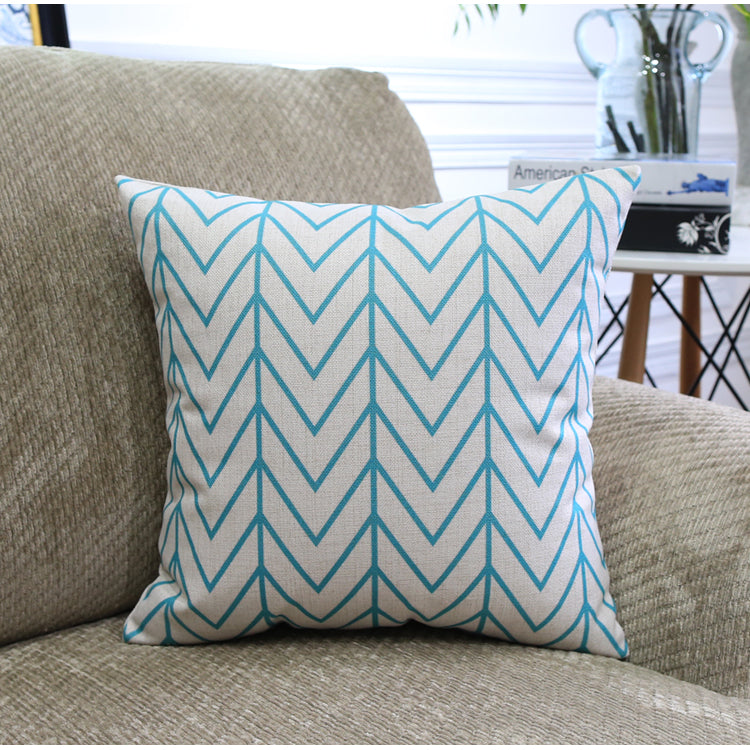 Nordic Geometric Throw Pillow Covers – Modern Color Block Cushion for Sofa & Home Decor