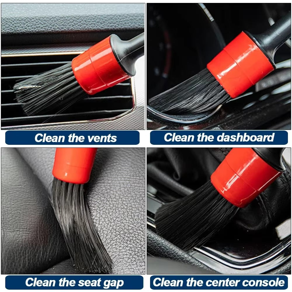 17PCS Car Detailing Brush Kit – Drill Brush Set for Interior & Exterior Auto Cleaning