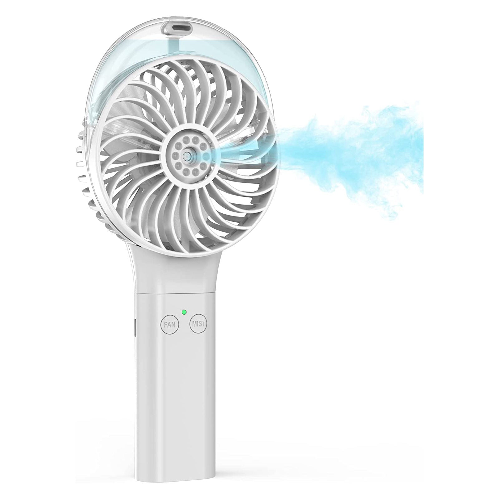 Portable Mini Misting Fan – 3000mAh Rechargeable USB Handheld Cooling Fan with Water Spray