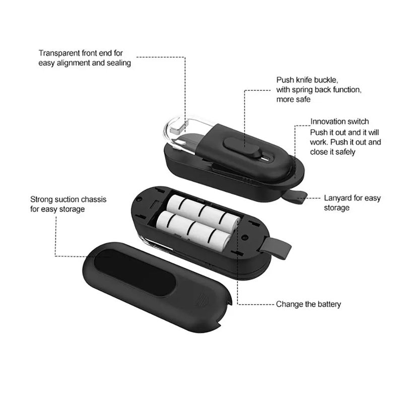 Mini Bag Sealer – Portable Handheld Heat Sealer for Food Storage Bags (Battery Powered, Multi-Functional)