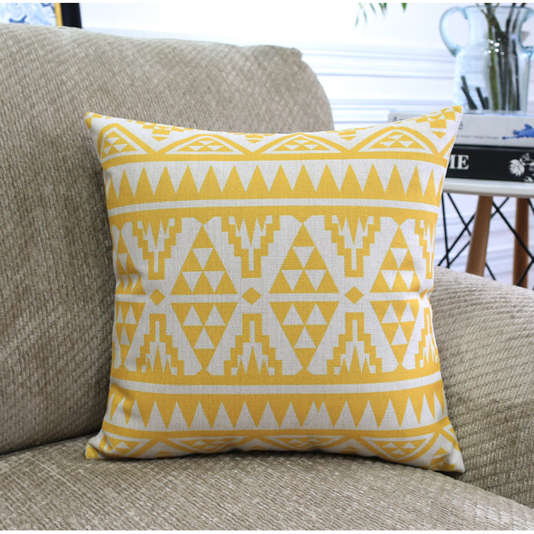 Nordic Geometric Throw Pillow Covers – Modern Color Block Cushion for Sofa & Home Decor
