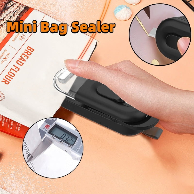 Mini Bag Sealer – Portable Handheld Heat Sealer for Food Storage Bags (Battery Powered, Multi-Functional)