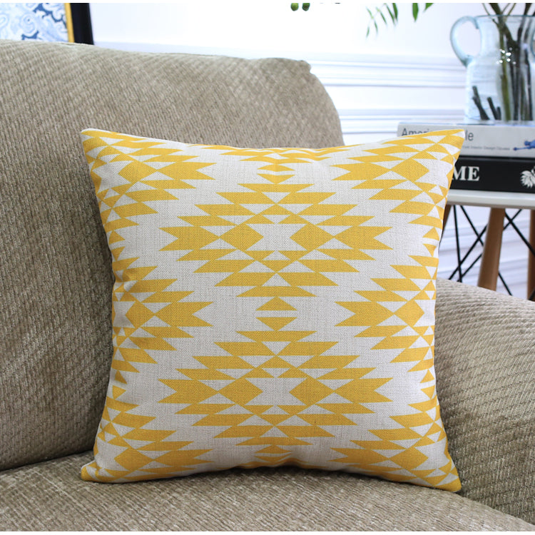 Nordic Geometric Throw Pillow Covers – Modern Color Block Cushion for Sofa & Home Decor