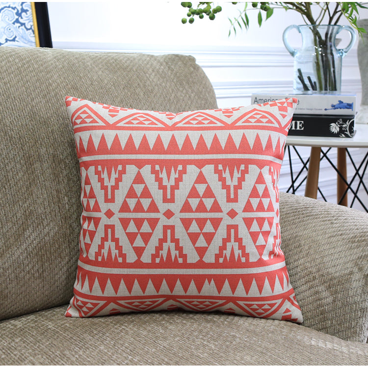 Nordic Geometric Throw Pillow Covers – Modern Color Block Cushion for Sofa & Home Decor