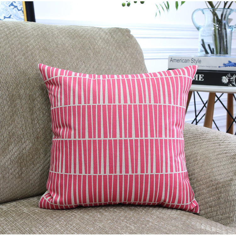 Nordic Geometric Throw Pillow Covers – Modern Color Block Cushion for Sofa & Home Decor